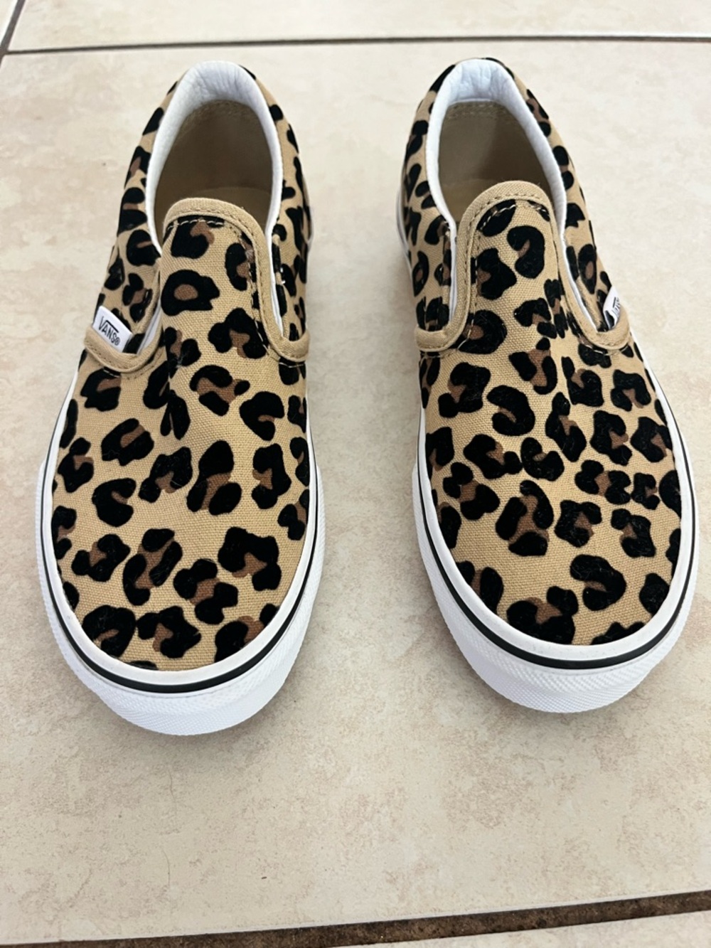 Vans Kid’s Slip on Leopard Shoes